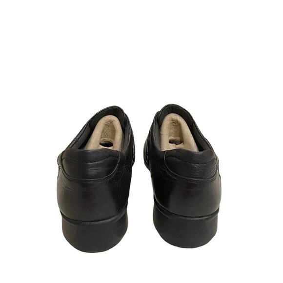 Clarks Collection Gael Bombay Flat Womens 10 M Black Leather Strap Comfort Shoe - Picture 4 of 10